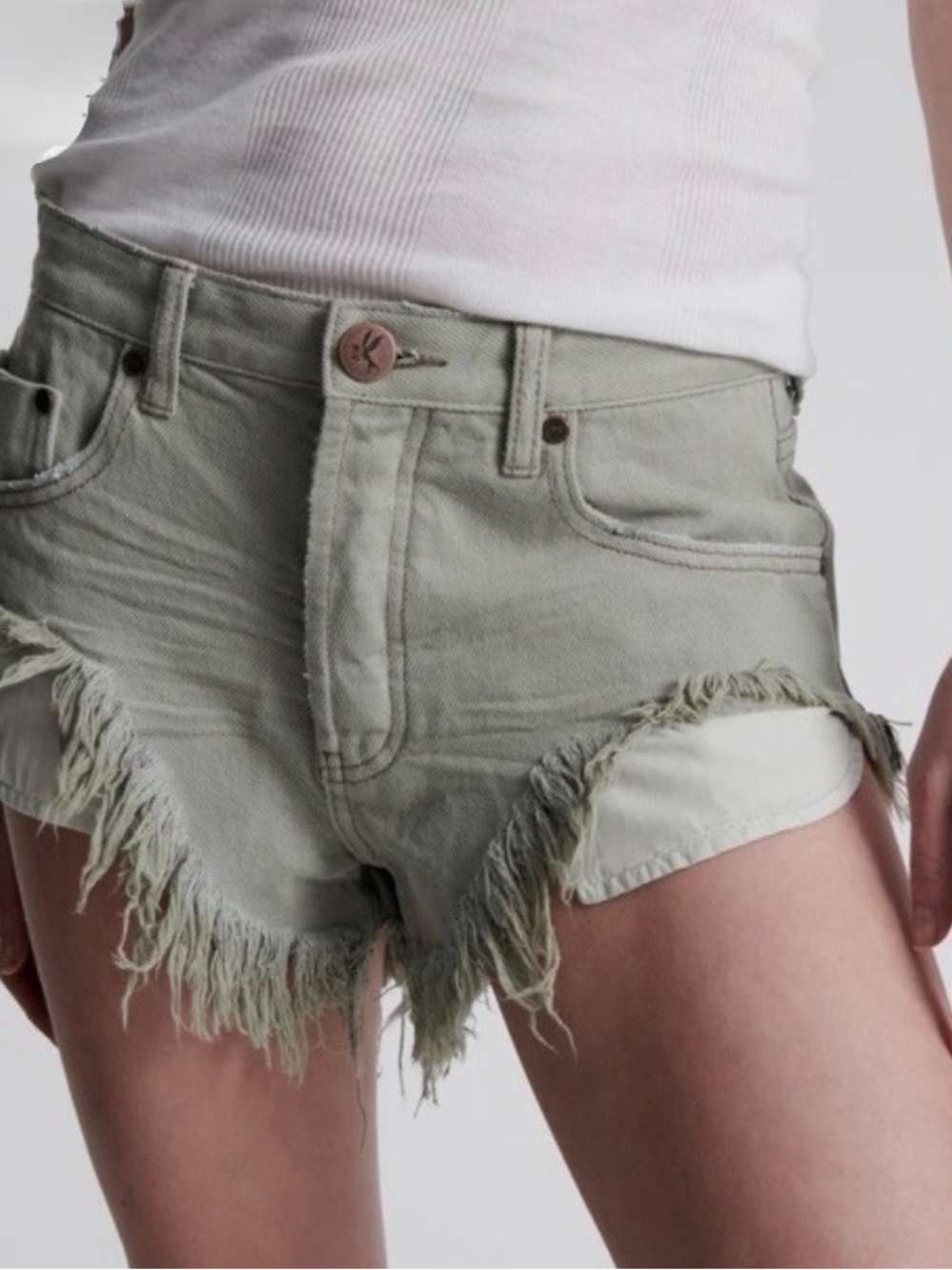 ONE TEASPOON ROLLERS NWT Fade Kahki Size 24 SHORTS!!!
